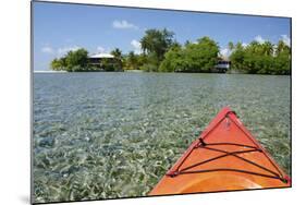 Kayaking in the Shallow Water, Southwater Cay, Stann Creek, Belize-Cindy Miller Hopkins-Mounted Photographic Print