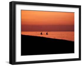 Kayaking into the Sunset, Indonesia-Michael Brown-Framed Photographic Print