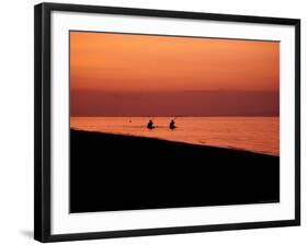 Kayaking into the Sunset, Indonesia-Michael Brown-Framed Photographic Print