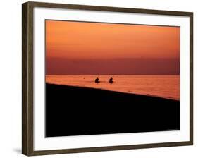 Kayaking into the Sunset, Indonesia-Michael Brown-Framed Photographic Print