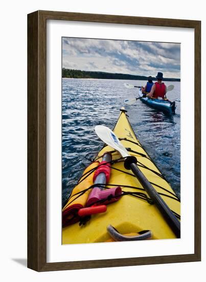 Kayaking Lake Superior-Steve Gadomski-Framed Photographic Print
