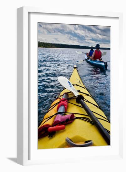 Kayaking Lake Superior-Steve Gadomski-Framed Photographic Print