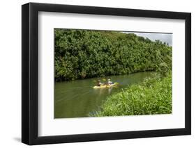 Kayaking on the Wailua River, Kauai, Hawaii, United States of America, Pacific-Michael DeFreitas-Framed Photographic Print