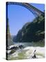 Kayaking on the Zambezi River, Batoka Gorge, Victoria Falls, Border of Zambia/Zimbabwe-Christian Kober-Stretched Canvas