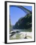 Kayaking on the Zambezi River, Batoka Gorge, Victoria Falls, Border of Zambia/Zimbabwe-Christian Kober-Framed Photographic Print