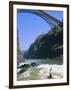 Kayaking on the Zambezi River, Batoka Gorge, Victoria Falls, Border of Zambia/Zimbabwe-Christian Kober-Framed Photographic Print