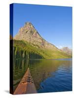 Kayaking on Two Medicine Lake in Glacier National Park, Montana, USA-Chuck Haney-Stretched Canvas