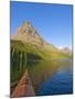 Kayaking on Two Medicine Lake in Glacier National Park, Montana, USA-Chuck Haney-Mounted Photographic Print