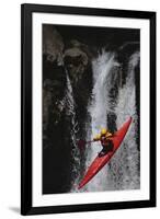 Kayaking over a Waterfall-DLILLC-Framed Photographic Print