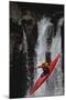 Kayaking over a Waterfall-DLILLC-Mounted Photographic Print