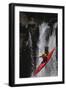 Kayaking over a Waterfall-DLILLC-Framed Photographic Print