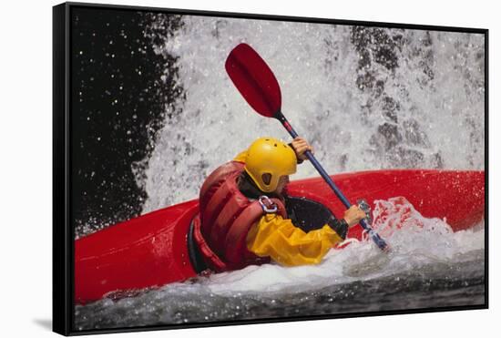 Kayaking-DLILLC-Framed Stretched Canvas