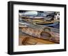 Kayaks and Rowboats at the Center for Wooden Boats, Seattle, Washington, USA-William Sutton-Framed Photographic Print