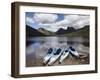 Kayaks, Cradle Mountain and Dove Lake, Lake St Clair National Park, Western Tasmania, Australia-David Wall-Framed Photographic Print