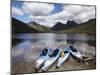 Kayaks, Cradle Mountain and Dove Lake, Lake St Clair National Park, Western Tasmania, Australia-David Wall-Mounted Photographic Print