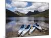 Kayaks, Cradle Mountain and Dove Lake, Lake St Clair National Park, Western Tasmania, Australia-David Wall-Mounted Photographic Print