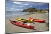 Kayaks, Doctors Point, Mapoutahi Pa, Maori Pa Site, South Island, New Zealand-David Wall-Mounted Photographic Print