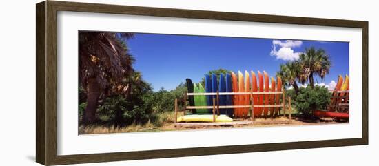 Kayaks, Gulf of Mexico, Florida, USA-null-Framed Photographic Print