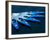 Kayaks in Harbor Along Bearskin Neck, Rockport, Massachusetts, USA-Lisa S. Engelbrecht-Framed Photographic Print