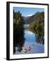 Kayaks, Moeraki River by Lake Moeraki, West Coast, South Island, New Zealand-David Wall-Framed Premium Photographic Print