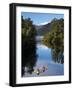 Kayaks, Moeraki River by Lake Moeraki, West Coast, South Island, New Zealand-David Wall-Framed Photographic Print