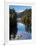 Kayaks, Moeraki River by Lake Moeraki, West Coast, South Island, New Zealand-David Wall-Framed Photographic Print