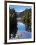 Kayaks, Moeraki River by Lake Moeraki, West Coast, South Island, New Zealand-David Wall-Framed Photographic Print