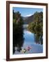 Kayaks, Moeraki River by Lake Moeraki, West Coast, South Island, New Zealand-David Wall-Framed Photographic Print