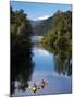 Kayaks, Moeraki River by Lake Moeraki, West Coast, South Island, New Zealand-David Wall-Mounted Photographic Print