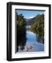 Kayaks, Moeraki River by Lake Moeraki, West Coast, South Island, New Zealand-David Wall-Framed Photographic Print