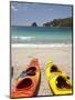 Kayaks on Beach, Hahei, Coromandel Peninsula, North Island, New Zealand-David Wall-Mounted Photographic Print