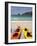 Kayaks on Beach, Hahei, Coromandel Peninsula, North Island, New Zealand-David Wall-Framed Photographic Print