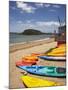 Kayaks on Beach, Paihia, Bay of Islands, Northland, North Island, New Zealand-David Wall-Mounted Photographic Print