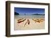 Kayaks on Beach, Torrent Bay, Abel Tasman National Park-Stuart Black-Framed Photographic Print