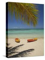 Kayaks on the Beach, Plantation Island Resort, Malolo Lailai Island, Mamanuca Islands, Fiji-David Wall-Stretched Canvas