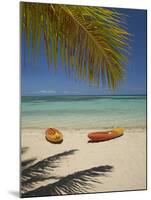 Kayaks on the Beach, Plantation Island Resort, Malolo Lailai Island, Mamanuca Islands, Fiji-David Wall-Mounted Premium Photographic Print