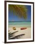 Kayaks on the Beach, Plantation Island Resort, Malolo Lailai Island, Mamanuca Islands, Fiji-David Wall-Framed Photographic Print