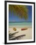 Kayaks on the Beach, Plantation Island Resort, Malolo Lailai Island, Mamanuca Islands, Fiji-David Wall-Framed Photographic Print