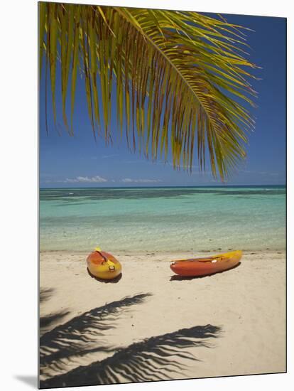 Kayaks on the Beach, Plantation Island Resort, Malolo Lailai Island, Mamanuca Islands, Fiji-David Wall-Mounted Photographic Print