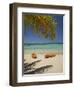 Kayaks on the Beach, Plantation Island Resort, Malolo Lailai Island, Mamanuca Islands, Fiji-David Wall-Framed Photographic Print