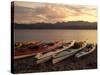 Kayaks On The Beach, Sea of Cortez, Baja, California-Ellen Clark-Stretched Canvas