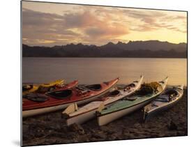Kayaks On The Beach, Sea of Cortez, Baja, California-Ellen Clark-Mounted Photographic Print