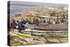 Kayar Fishing Harbour, the Biggest Fishing Harbour in Senegal, Senegal, West Africa, Africa-Bruno Morandi-Stretched Canvas