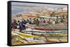 Kayar Fishing Harbour, the Biggest Fishing Harbour in Senegal, Senegal, West Africa, Africa-Bruno Morandi-Framed Stretched Canvas