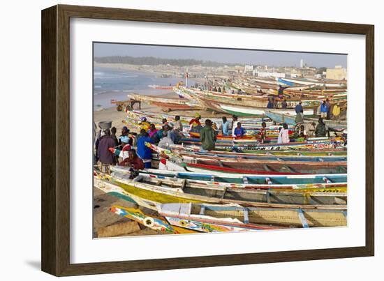 Kayar Fishing Harbour, the Biggest Fishing Harbour in Senegal, Senegal, West Africa, Africa-Bruno Morandi-Framed Photographic Print