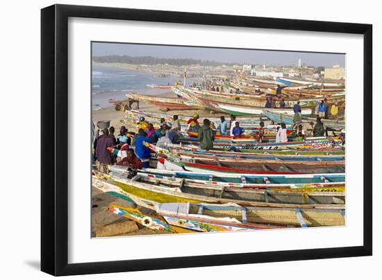 Kayar Fishing Harbour, the Biggest Fishing Harbour in Senegal, Senegal, West Africa, Africa-Bruno Morandi-Framed Photographic Print