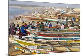 Kayar Fishing Harbour, the Biggest Fishing Harbour in Senegal, Senegal, West Africa, Africa-Bruno Morandi-Mounted Photographic Print