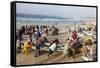 Kayar Fishing Harbour, the Biggest Fishing Harbour in Senegal, Senegal, West Africa, Africa-Bruno Morandi-Framed Stretched Canvas