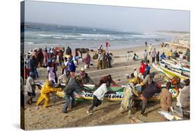 Kayar Fishing Harbour, the Biggest Fishing Harbour in Senegal, Senegal, West Africa, Africa-Bruno Morandi-Stretched Canvas