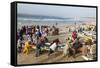 Kayar Fishing Harbour, the Biggest Fishing Harbour in Senegal, Senegal, West Africa, Africa-Bruno Morandi-Framed Stretched Canvas